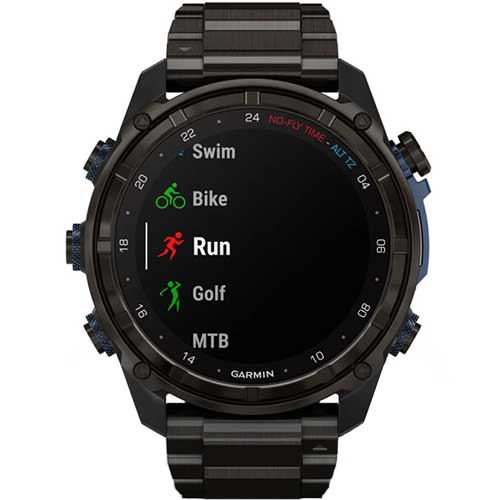 Fonctions navigation et orientation de la montre de plongée connectée GPS Descent Mk3i 51mm Garmin titance carbon gray